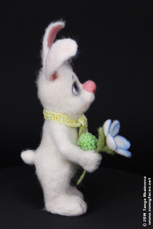 Spring Bunny - One-Of-A-Kind Doll by Tanya Abaimova. Soft Sculptures Gallery 