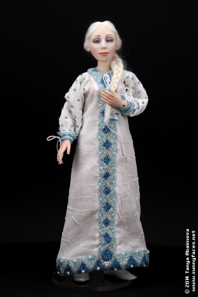 Snow Maiden - One-Of-A-Kind Doll by Tanya Abaimova. Characters Gallery 