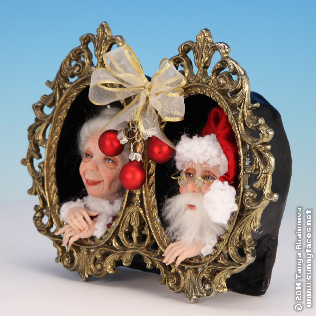 Mr. and Mrs. Claus - One-Of-A-Kind Doll by Tanya Abaimova. Characters Gallery 