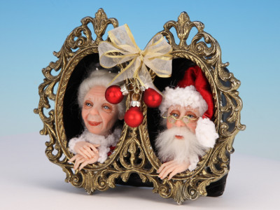 Mr. and Mrs. Claus - One-of-a-kind Art Doll by Tanya Abaimova