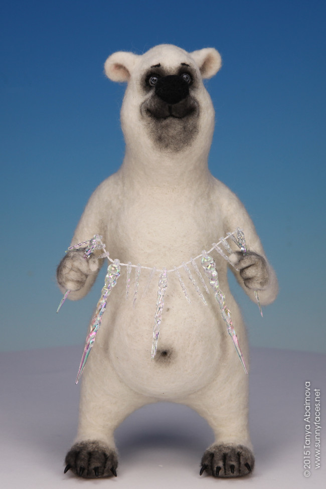 Icicles - One-Of-A-Kind Doll by Tanya Abaimova. Soft Sculptures Gallery 