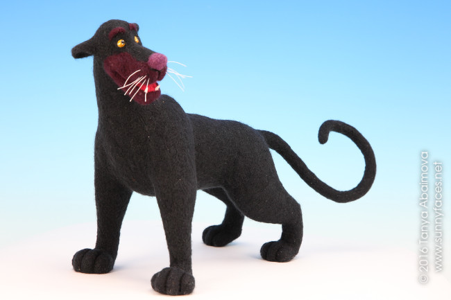 Bagheera - One-Of-A-Kind Doll by Tanya Abaimova. Soft Sculptures Gallery 
