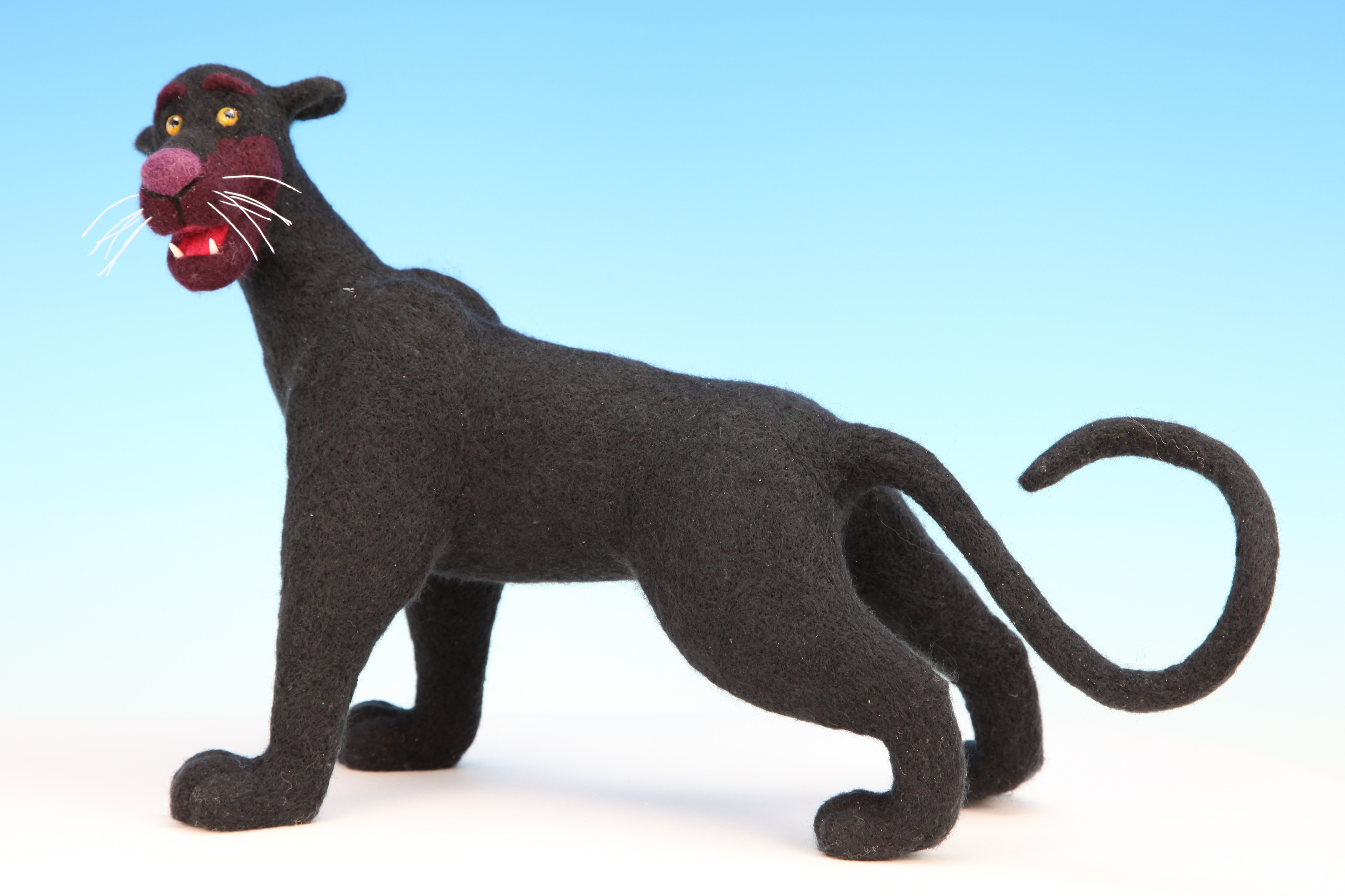 Bagheera - One-Of-A-Kind Doll by Tanya Abaimova. Soft Sculptures Gallery 