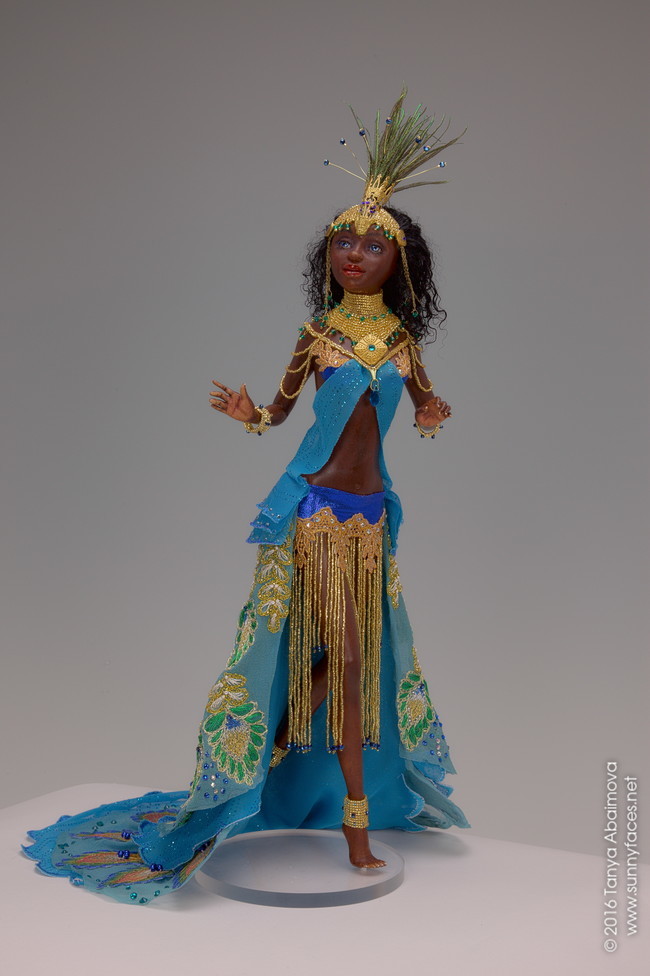 Peacock - One-Of-A-Kind Doll by Tanya Abaimova. Characters Gallery 