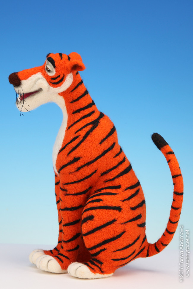 Shere Khan - One-Of-A-Kind Doll by Tanya Abaimova. Soft Sculptures Gallery 