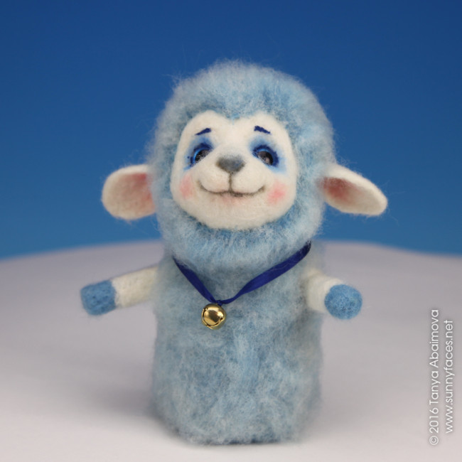 Little Sheep - One-Of-A-Kind Doll by Tanya Abaimova. Soft Sculptures Gallery 