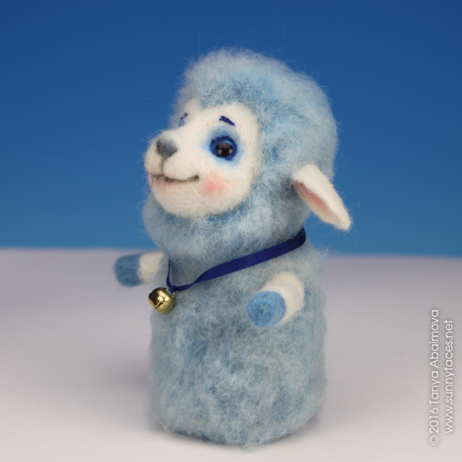 Little Sheep - One-Of-A-Kind Doll by Tanya Abaimova. Soft Sculptures Gallery 