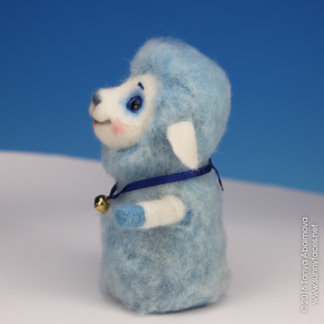 Little Sheep - One-Of-A-Kind Doll by Tanya Abaimova. Soft Sculptures Gallery 