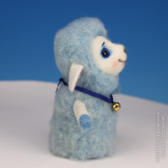 Little Sheep - One-Of-A-Kind Doll by Tanya Abaimova. Soft Sculptures Gallery 