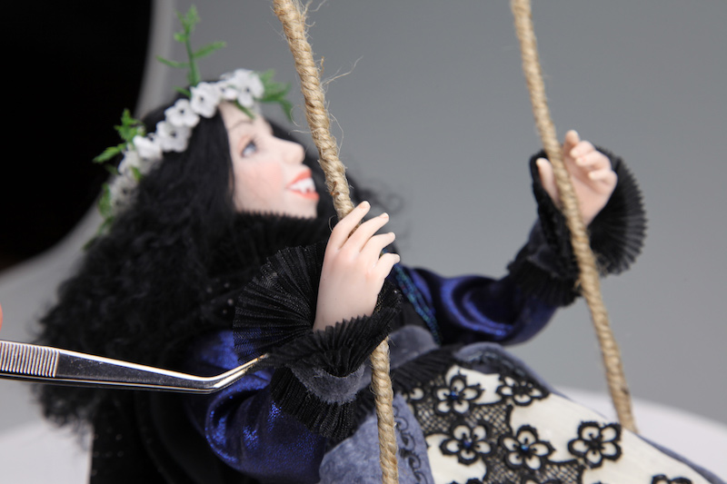 Swings Under The Moon - One-Of-A-Kind Doll by Tanya Abaimova. Creatures Gallery 