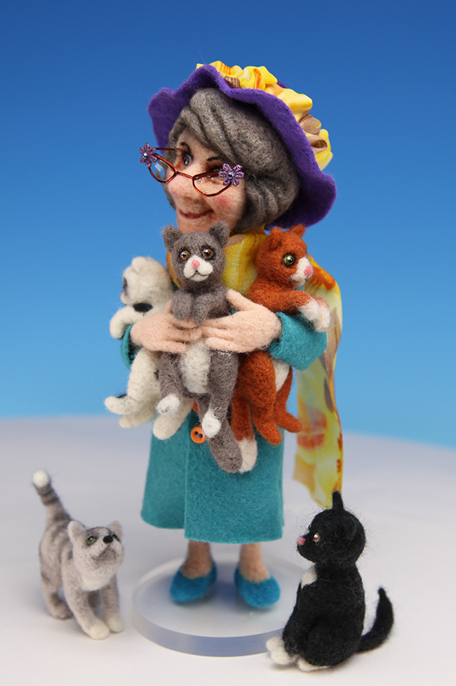 Mrs. Coldmilk  - One-Of-A-Kind Doll by Tanya Abaimova. Soft Sculptures Gallery 