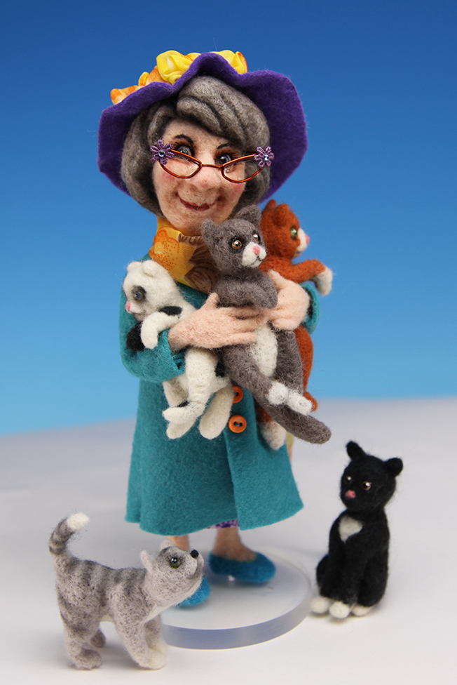 Mrs. Coldmilk  - One-Of-A-Kind Doll by Tanya Abaimova. Soft Sculptures Gallery 