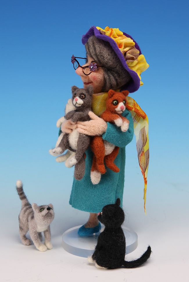 Mrs. Coldmilk  - One-Of-A-Kind Doll by Tanya Abaimova. Soft Sculptures Gallery 